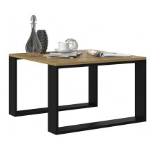 MODERN MINI table 67x67x40 cm Artisan Oak / Black