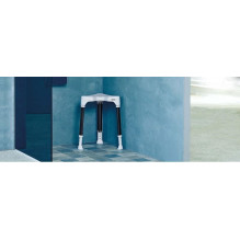 Dietz Tayo Triangular shower stool with hygienic cut-out