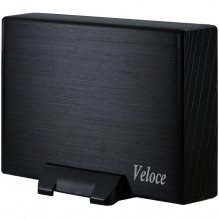 Drive Cabinet INTER-TECH Veloce (3.5" HDD, SATA/ SATA II, USB3.0) Black