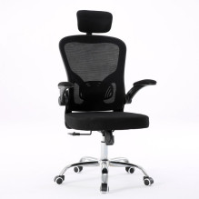 Topeshop FOTEL DORY CZERŃ office / computer chair Padded seat Mesh backrest