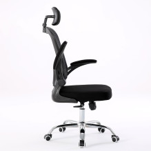 Topeshop FOTEL DORY CZERŃ office / computer chair Padded seat Mesh backrest