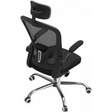 Topeshop FOTEL DORY SZARY office / computer chair Padded seat Mesh backrest