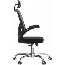 Topeshop FOTEL DORY SZARY office / computer chair Padded seat Mesh backrest