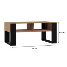 Topeshop MODERN 2P ART CZ coffee / side / end table Coffee table Rectangular shape 2 leg(s)