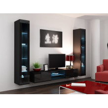 Cama Glass-case VIGO '180' 180 / 40 / 30 black / black gloss