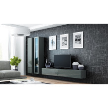 Cama Glass-case VIGO '180' 180 / 40 / 30 grey / grey gloss