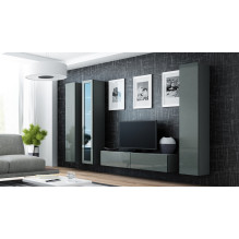 Cama Glass-case VIGO '180' 180 / 40 / 30 grey / grey gloss