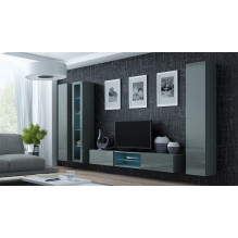 Cama Glass-case VIGO '180' 180 / 40 / 30 grey / grey gloss