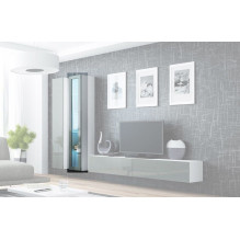 Cama Glass-case VIGO '180' 180 / 40 / 30 white / grey gloss