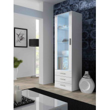 Cama display cabinet SOHO S1 white / white gloss