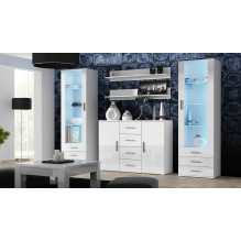 Cama display cabinet SOHO S1 white / white gloss