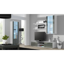 Cama display cabinet SOHO S1 white / grey gloss