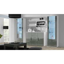 Cama display cabinet SOHO S1 white / grey gloss