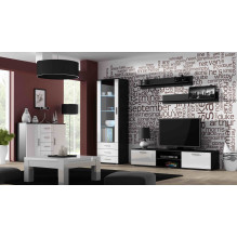 Cama display cabinet SOHO S1 black / white gloss