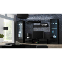 Cama display cabinet SOHO S1 black / black gloss