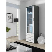 Cama display cabinet SOHO S1 grey / white gloss