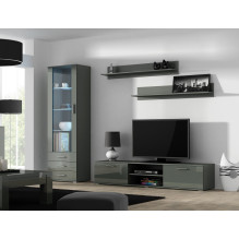 Cama display cabinet SOHO S1 grey / grey gloss