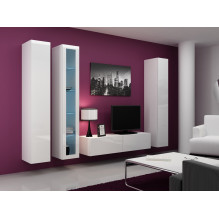 Cama Glass-case VIGO '180' 180 / 40 / 30 white / white gloss