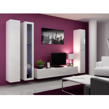 Cama Glass-case VIGO '180' 180 / 40 / 30 white / white gloss