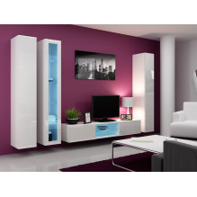 Cama Glass-case VIGO '180' 180 / 40 / 30 white / white gloss