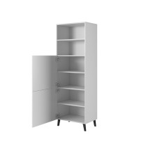 Cabinet ABETO 60x40x176.5 cm white / gloss white