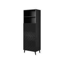 Cabinet ABETO 60x40x176.5 cm gloss black / black