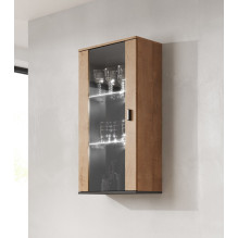 Cama hanging display cabinet SOHO lefkas oak / black