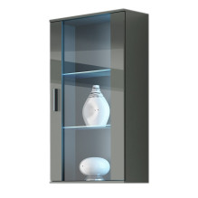 Cama hanging display cabinet SOHO grey / grey gloss