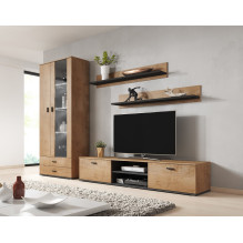 Cama display cabinet SOHO S6 2D2S lefkas oak / black