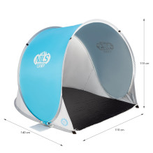 NILS CAMP NC3173 self-folding beach tent Blue-grey