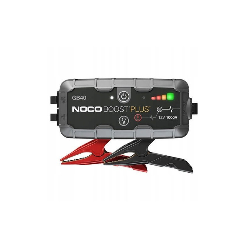 NOCO GB40 Boost 12V 1000A Jump Starter starter device with integrated 12V / USB battery