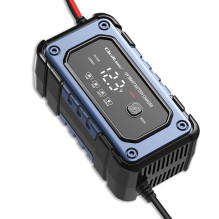 Qoltec 52483 Battery charger with repair function , Intelligent microprocessor charger , 12V , 6A , LED , 4 modes
