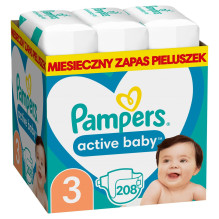Pampers ABD Monthly Box S3 208 vnt.