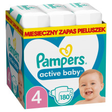 Pampers Active Baby Monthly Pack Boy / Girl 4 180 vnt.