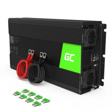 Green Cell INV22 power adapter / inverter Auto 1500 W Black