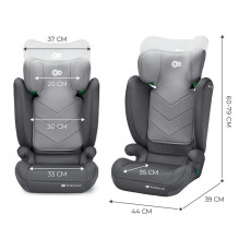 2-in-1 vaikiška automobilinė kėdutė - KinderKraft I-SPARK i-Size