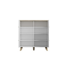 Cama sideboard LOTTA 110 4D white + sonoma oak