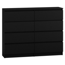 Topeshop M8 120 BLACK chest of drawers