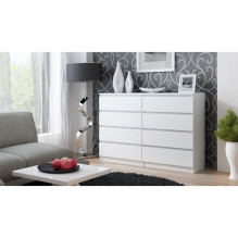 Topeshop M8 140 BIEL chest of drawers