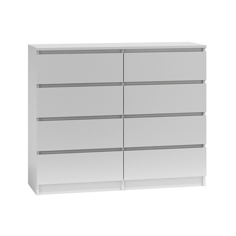 Topeshop M8 120 BIEL chest of drawers