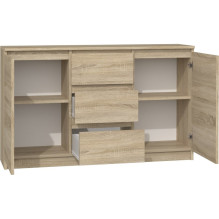 Topeshop Komoda 2D3S OAK SONOMA komoda