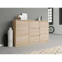 Topeshop Komoda 2D3S OAK SONOMA komoda