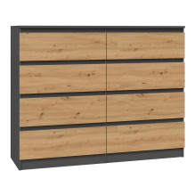 Topeshop M8 120 ANT / ART KPL chest of drawers