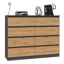 Topeshop M8 120 ANT / ART KPL chest of drawers