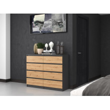 Topeshop M8 120 ANT / ART KPL chest of drawers