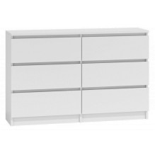 Topeshop M6 120 BIEL 2X3 chest of drawers