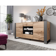 Cama chest of drawers WOOD wotan oak / antracite