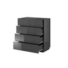 Cama chest of drawers 4D REJA graphite gloss / graphite gloss