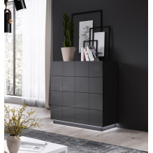 Cama chest of drawers 4D REJA graphite gloss / graphite gloss