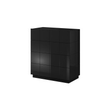 Cama chest of drawers 4D REJA black gloss / black gloss